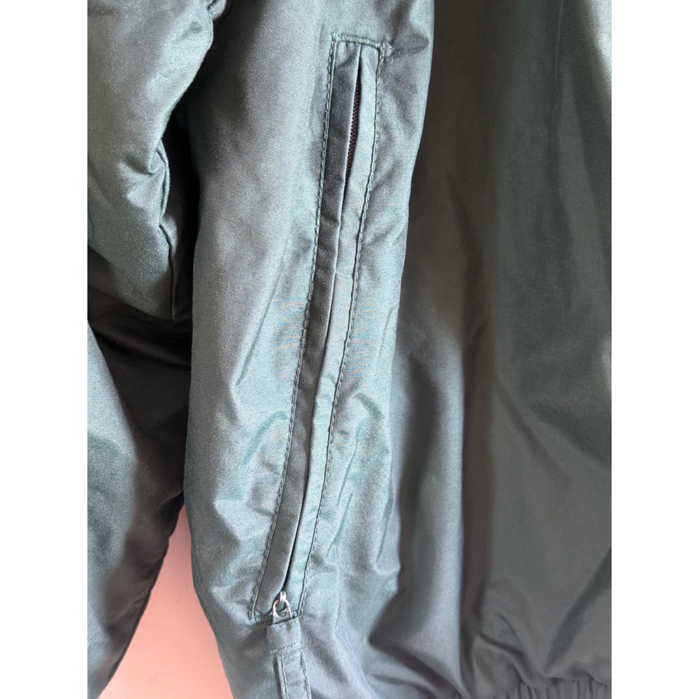 Tri-Mountain Mens Forest Green Lined Windbreaker Jacket Lightning Disposal Large - Picture 4 of 11